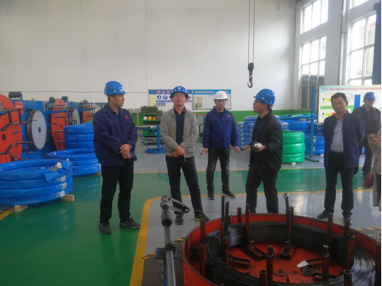 環(huán)保廳林處長(zhǎng)到我公司視察秋冬季外貿(mào)出口訂單污染天氣豁免管控情況